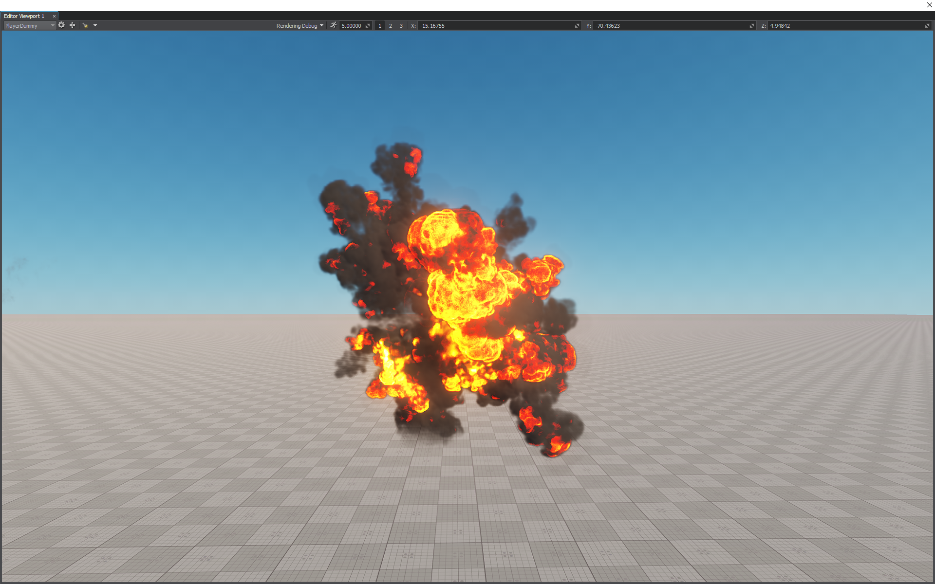 Emission on off 2 layers inside