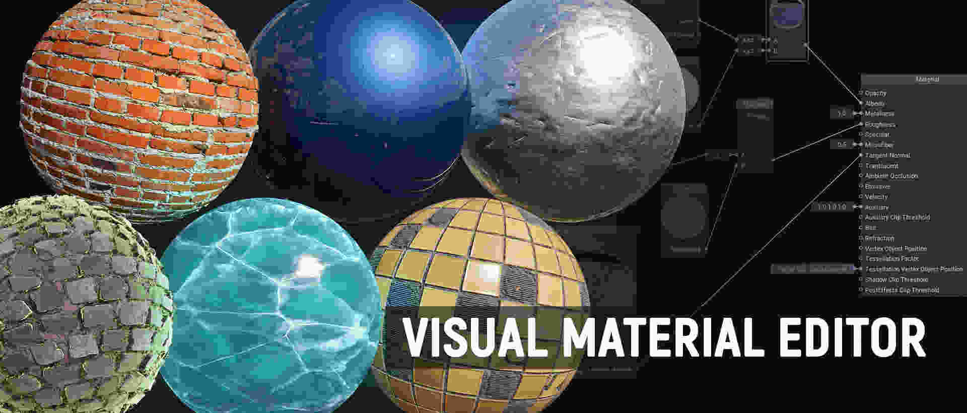 Visual material editor